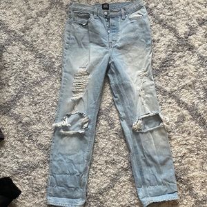 Ripped Light Wash Jeans